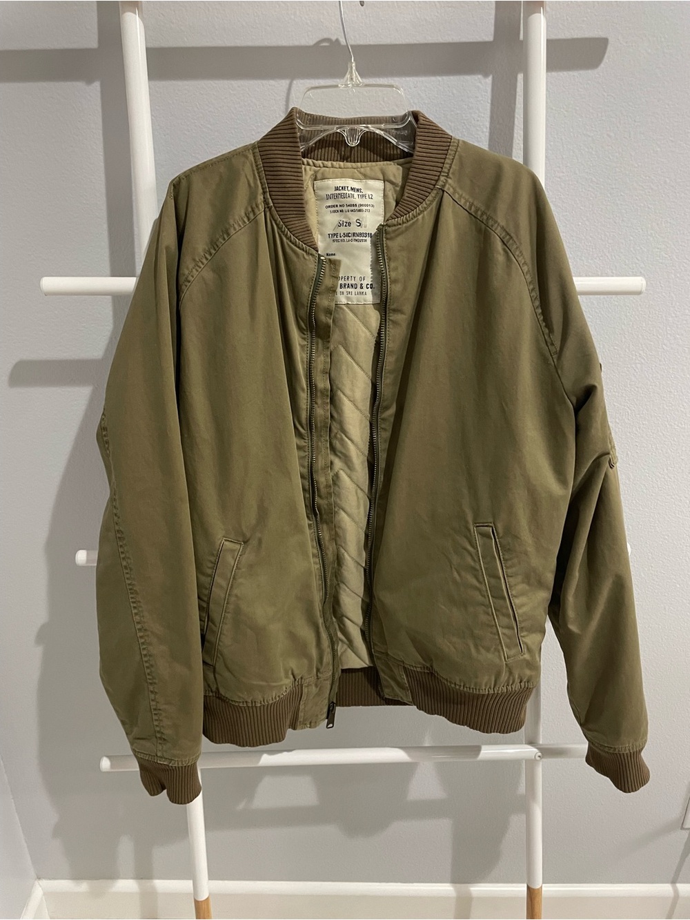 BigBang MADE Tour Olive Green Bomber Jacket Lucky Brand